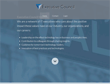 Tablet Screenshot of executivecouncil.com